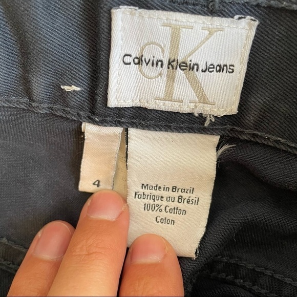 CALVIN KLEIN vintage high rise navy blue jeans pants straight leg 26 nautical - Picture 8 of 13